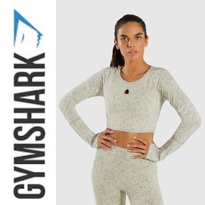 LTO SALE ⚠️✨🦈 EUC Gymshark Fleur Texture Crop Top